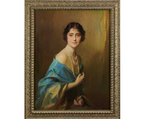 After Philip de Laszlo, fine textured Selby print of H.R.H. Princess Elizabeth Duchess of York (later H.M.Queen Elizabeth The