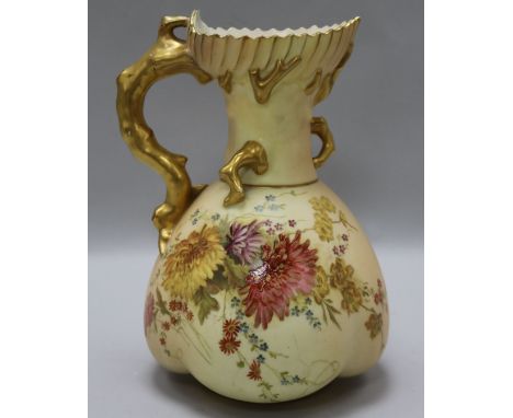 A Royal Worcester blush vase, H.23cm