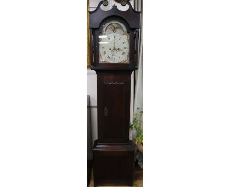 A 19th century oak eight-day longcase clock, Webb & Son, Frome