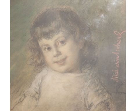 Carl Zewy (1855-1929)pastelPortrait of the artist's daughter: Maria Malwine Zewy (b.1879)monogrammed12 x 13in.