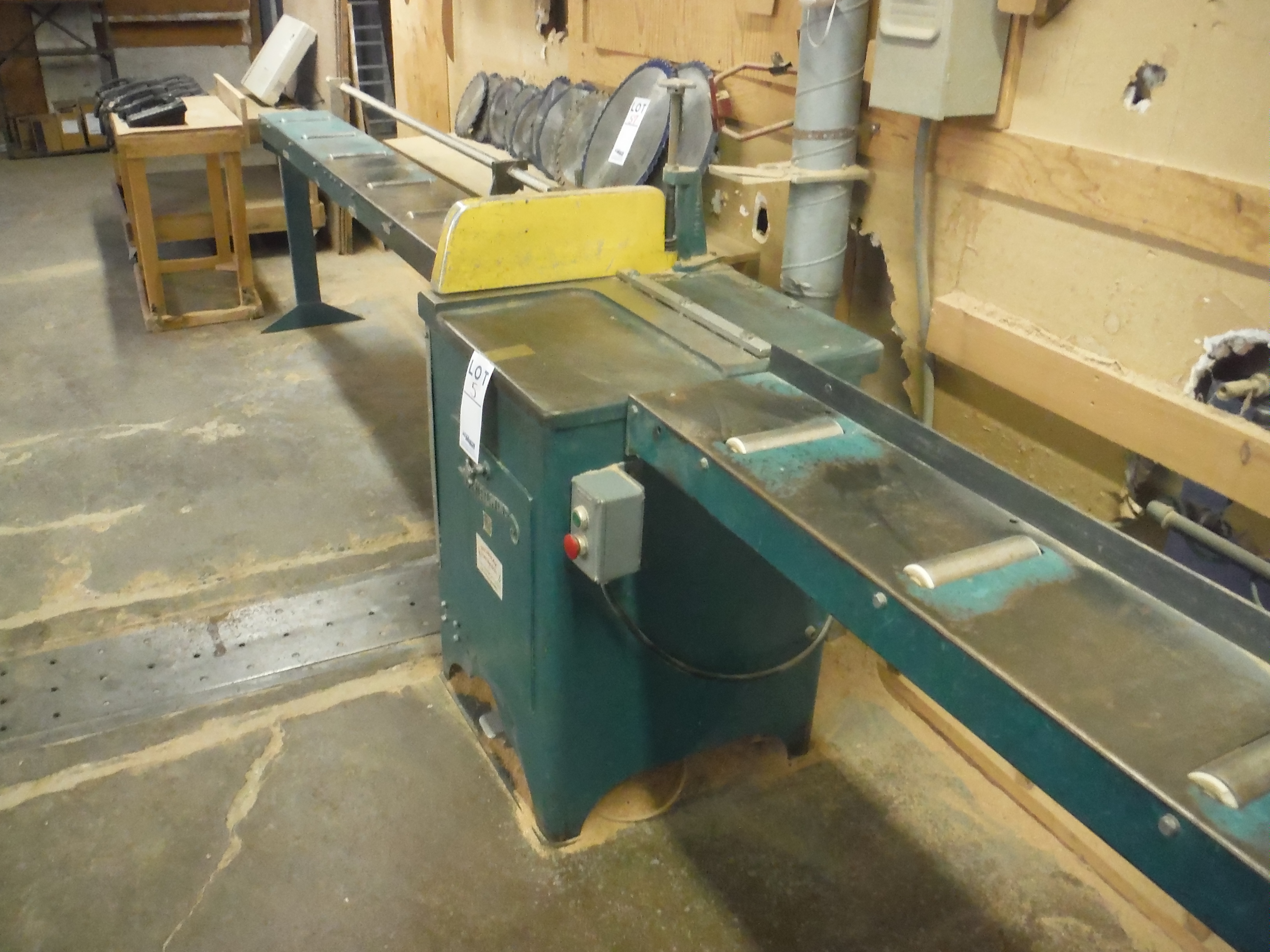 (1) ''WHIRLWIND'' LEFT HAND PNEUMATIC WOOD UPCUT SAW , MOD 212L WITH