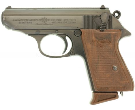  LL 85mm, TL 160mm, brünierte Ganzstahlwaffe mit DA-Abzug und aussenliegendem Hammer, Sicherungs- /Abspannhebel links im Schl