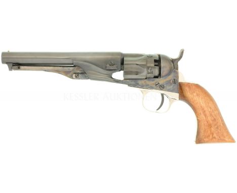  LL 140mm, TL 275mm, Rahmen, Hammer und Kugelpresse buntgehärtet, brünierter Rundlauf, Griffstück vernickelt, SA-Abzug, glatt