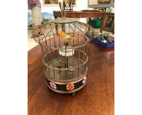 A birdcage clock