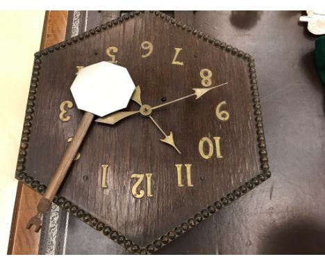 An Arts & Crafts wall clock
