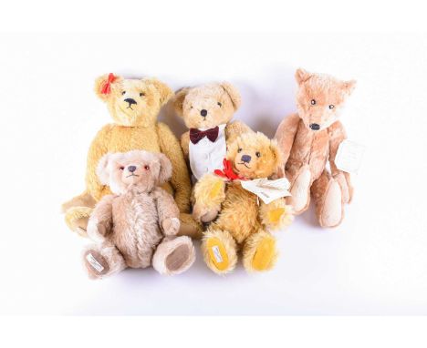 Three limited edition Dean's Rag Book teddy bears, comprising 'Old Timer' number 147 of 500, 'Walter' number 483 of 1500, eac