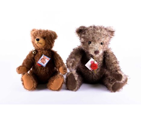 Two limited edition Hermann Original growling 'Teddy' bears, named Jonathan, numbered 226 and Stefan, numbered 159 of 600, ea