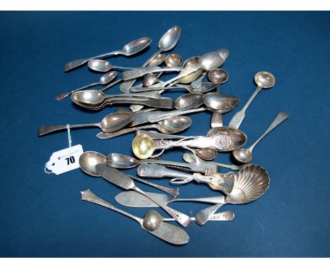A Collection of Assorted Hallmarked Silver Teaspoons, (various makers and dates), a collection of assorted hallmarked silver 