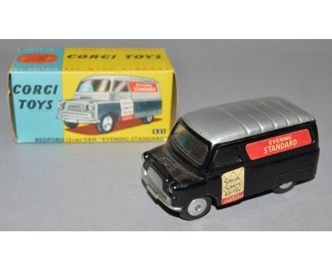 Corgi Toys #421 Bedford Evening Standard Delivery Van. Boxed.