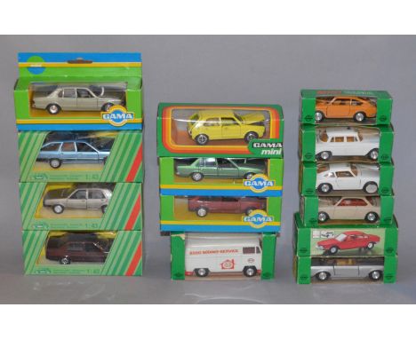 14 GAMA diecast models - all boxed.