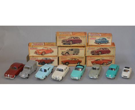 8 x Boxed Norev (made in France) model cars. 