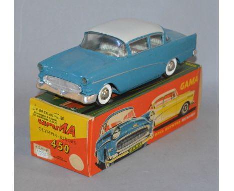 Gama 450 Opel Olympia Rekord in blue. (Boxed)