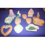 A selection of Sylvac wall pockets and other items of Sylvac