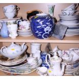 A Royal Doulton character jug, "Town Crier", a Royal Albert part teaset, Wedgwood jasperware and