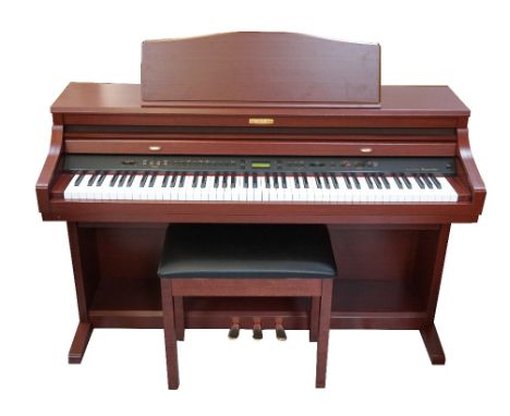 'KAWAI' DIGITAL PIANOmodel CA71 Concert Artist, with instruction manual and piano stool with a padded lift up seat 