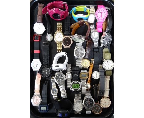 SELECTION OF LADIES AND GENTLEMEN'S WRISTWATCHESincluding Rosefield, G-Shock, Timex, Rotary, Superdry, Nautica, replica Breit