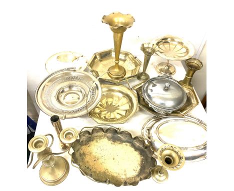 Selection vintage silver plated items to include tureens,  trinket dishes, candlestick holders etc 