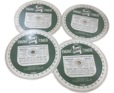 4 Vintage Castrol Engine timers 