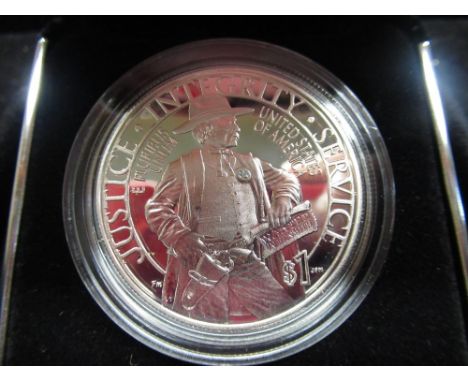 United States mint 2015 United States Marshal service 225th anniversary silver proof half dollar, United States mint 2015 Uni