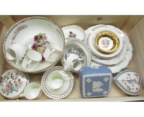 Selection of collectable porcelain including four Royal Albert coffee cups and saucers, Royal Albert Beatrix Potter plates an