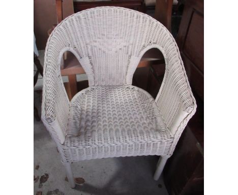 White Lloyd Loom chair 