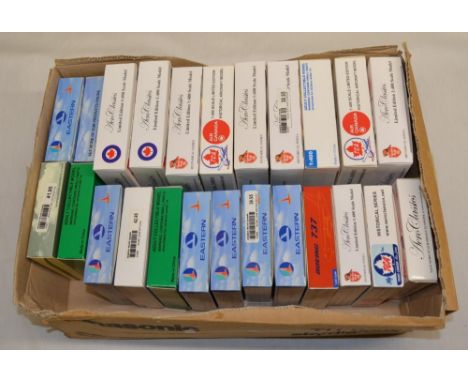 Twenty-four boxed 1/400 scale diecast airliner models, mostly Aero Classic, includes some Eastern Airlines Historical Series 