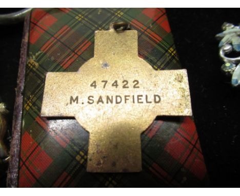 Trench art trinket box, a Mclean mauchlin wear needle case, other costume brooches, trinket boxes etc 