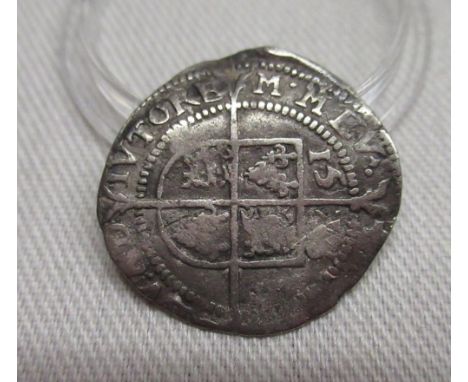 Eliz. I 1578? (date partially obscured) hammered silver sixpence 