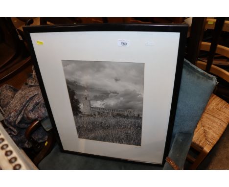 A pencil signed photographic print of Blythburgh church