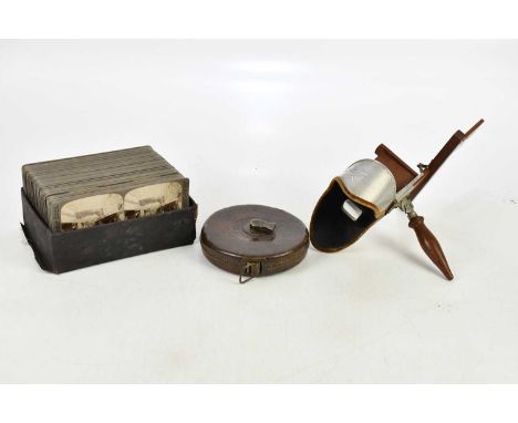 UNDERWOOD &amp; UNDERWOOD; a view finder and cards relating to geographic locations.