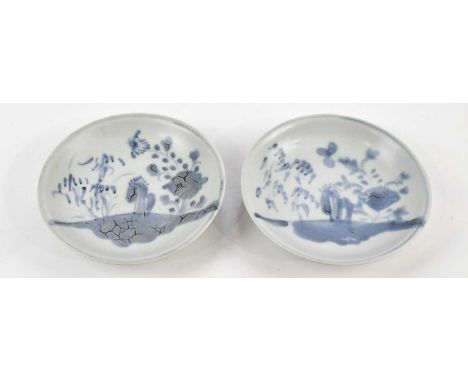 TEK SING TREASURES; two Chinese blue and white ceramic bowls, sold by Nagel Auctions, with paperwork (2). 