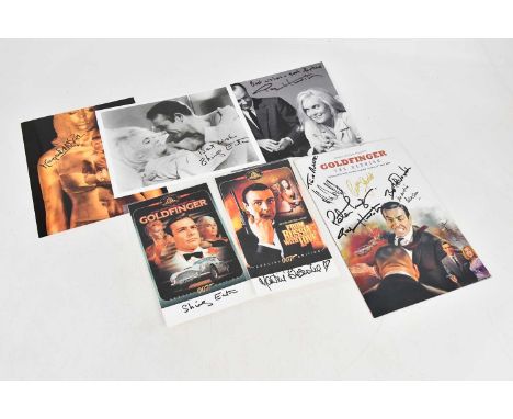 JAMES BOND; GOLDFINGER, a ‘Goldfinger The Reunion’ brochure signed by Tania Mallet, Norman Whanstall, Caron Gardner, Martin B
