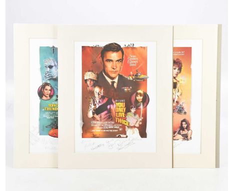 JAMES BOND; JEFF MARSHALL, three signed limited edition prints, You Only Live Twice, 249/1500, with five signatures including
