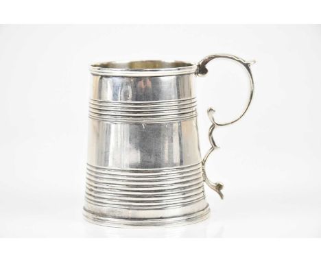 JOSEPH ANGELL I &amp; JOSEPH ANGELL II; a Victorian hallmarked silver christening mug, London 1843, approx 4.71ozt/146.3g.