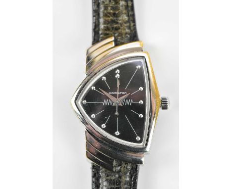 Standard VAT HAMILTON; a stainless steel 'Ventura' wristwatch, registered edition 6259, width excluding winding crown 28mm, o