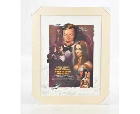 JAMES BOND; JEFF MARSHALL, signed limited edition print, The Spy Who Loved Me, No 459/1500, additionally signed by Roger Moor