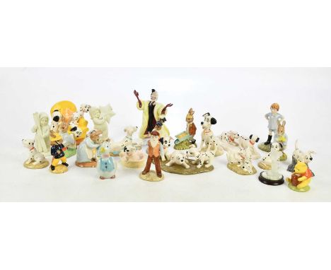 ROYAL DOULTON; a collection of 101 Dalmations figures comprising 'Cruella de Vil', DM1, 'Penny', DM2, 'Penny and Freckles', D