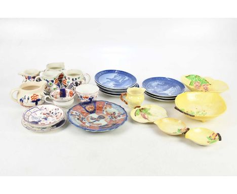 A collection of assorted ceramics including Royal Copenhagen, Carlton ware, Imari, etc.