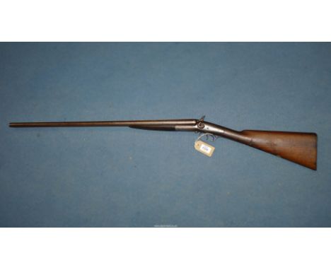 ** COLLECTION ONLY** An Army & Navy C.S.L. side by side double-barreled, double trigger, open hammer, non-ejector 20 bore sho