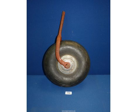 An aircraft undercarriage tail-wheel serial No. JF 133485, DRG D AHO 5048/2, fitted with a 4.95 x 3 1/2 "AERO" Static Conduct