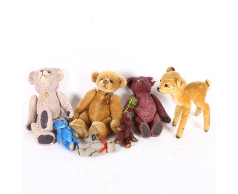 Steiff ceramic bears, Charlie Bears etc 
