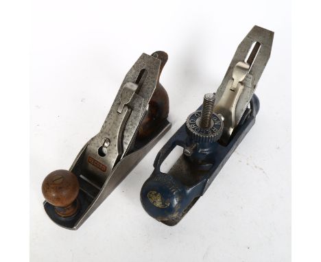 A Record 020 compass plane, and a Record 03 smoothing plane (2) 