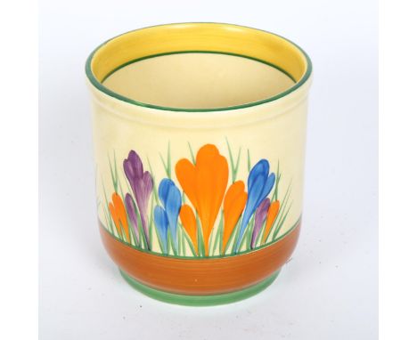 CLARICE CLIFF - a Bizarre Autumn Crocus planter, height 9.5cm 
