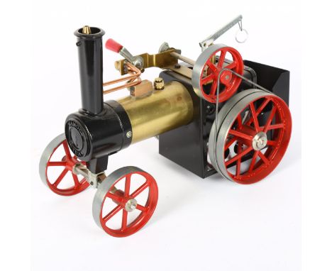 A Mamod TE1A scratch-built steam traction engine 
