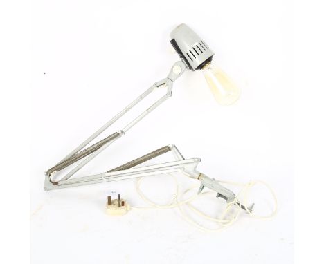 FEMO - a mid-century Swedish industrial machinist's bench anglepoise lamp, type A9 