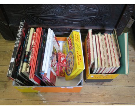 Dan Dare and Eagle: Pepys Games Dan Dare playing cards, Retro Range cards, comics, Dan Dare books; nine Eagle annuals and Boo