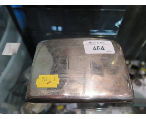 A silver cigarette case