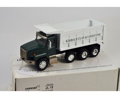 CONRAD MODEL 64105/04 INTERNATIONAL 5600I TIPPER TRUCK KIMBALE CLAY & LIMESTONE SCALE 1:50  VGC