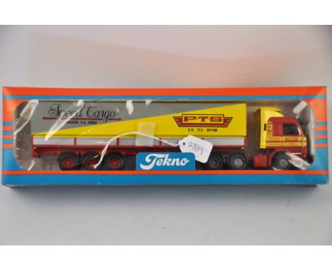 TEKNO SCANIA CARGO TRUCK SPEED CARGO SCALE 1:50 GC NOT IN ORIGINAL BOX