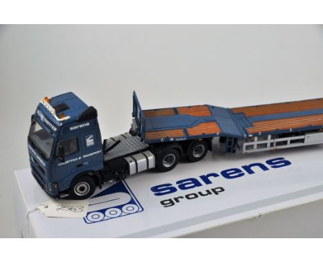 WSI COLLECTIBLES MODEL 20-1012 SARENS VOLVO FH2 GLOBETROTTERE 6X4 + TELESTEP TRAILER (4 AXLES) SCALE 1:50 GC WITH BOX